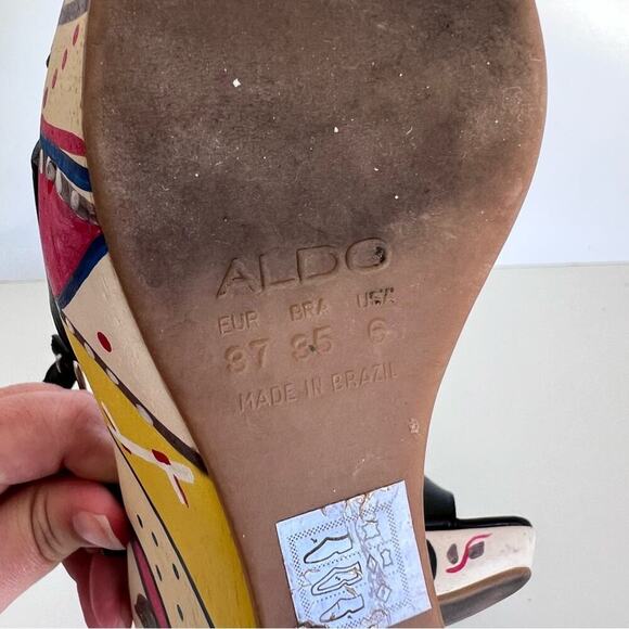 Colorful Wedge Sandals - Picture 14 of 15